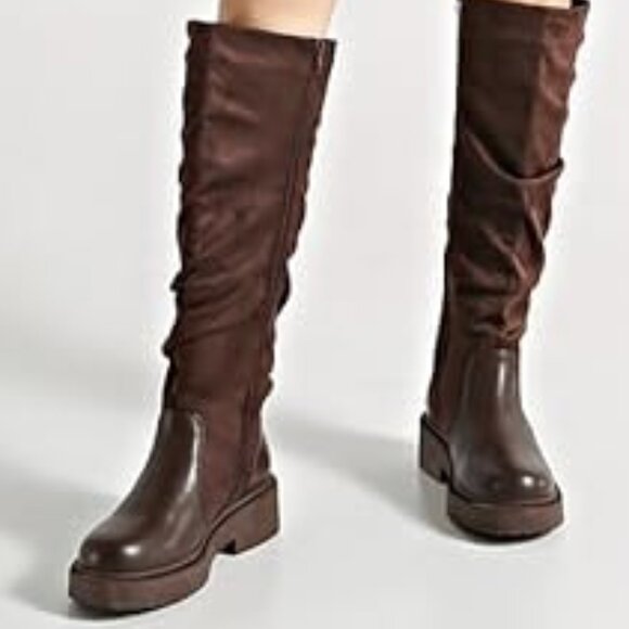 17 - NIB Chunky Heel Riding Boots - Picture 6 of 6